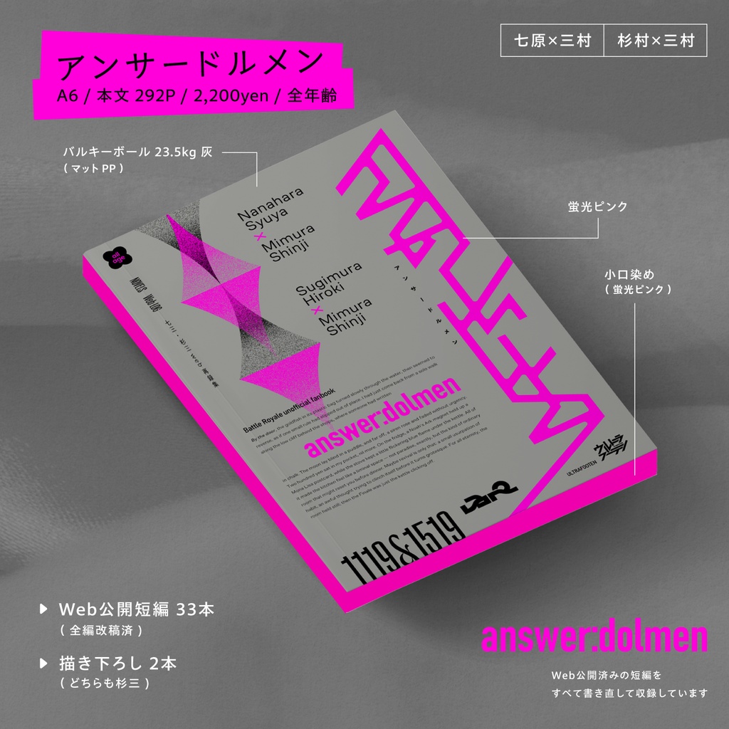 【バトロワ】アンサードルメン【七三/杉三】