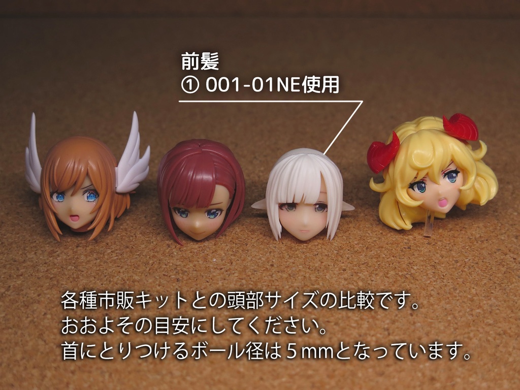 頭部自作セット