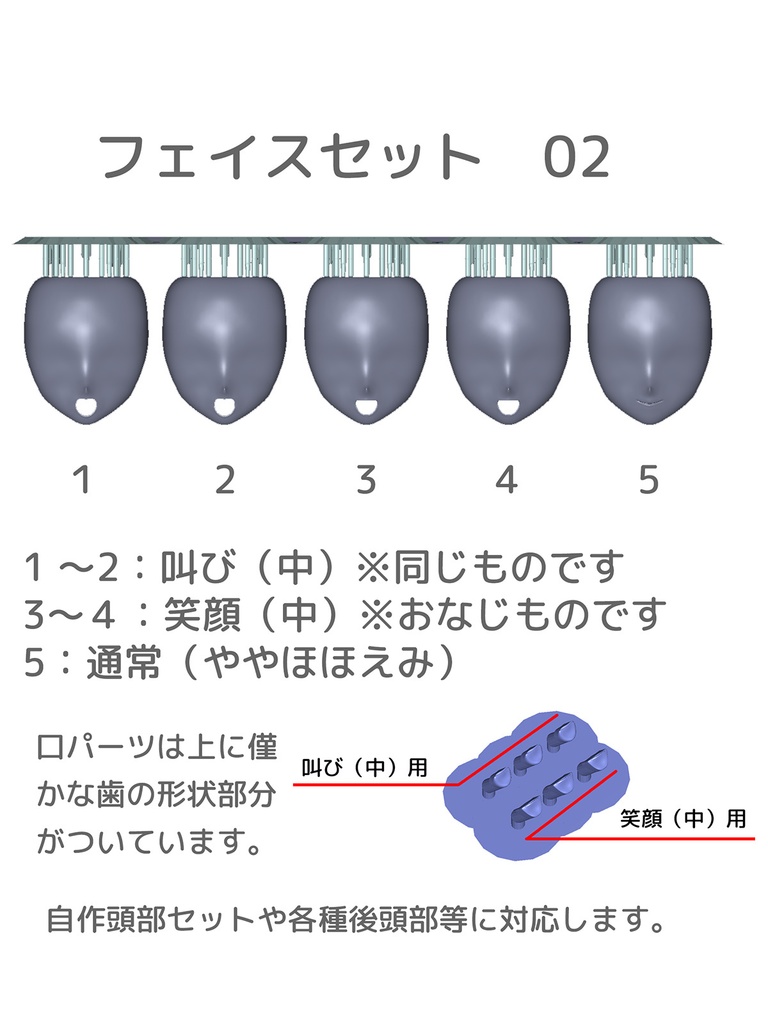 フェイスセット(各種)