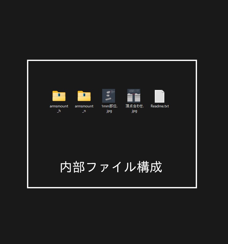 装備用共通マウント部分・レール部分データ