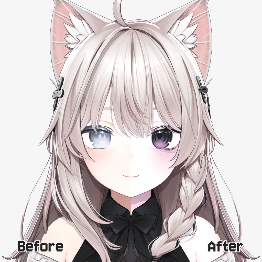 【しなの, Shinano】 Gloomy Makeup & Spider Eyes Texture