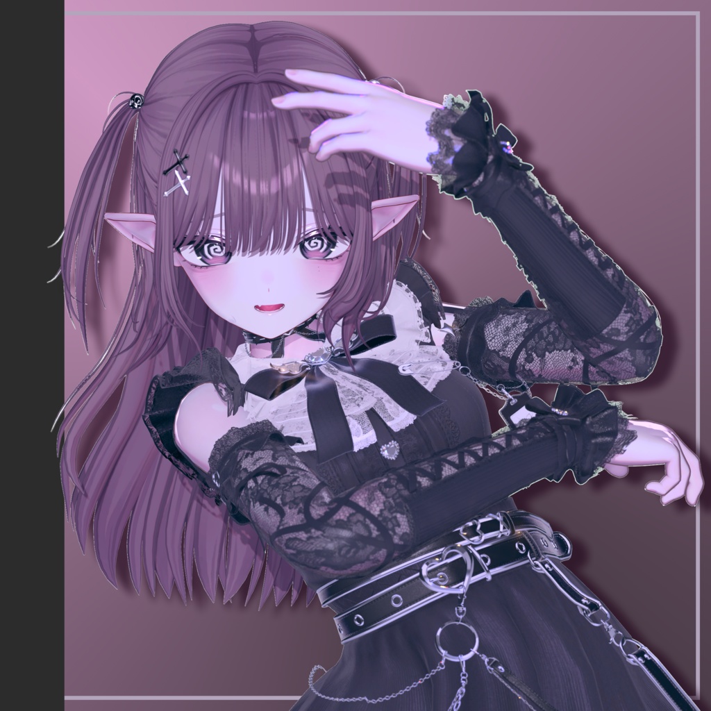 【しなの, Shinano】 Gloomy Makeup & Spider Eyes Texture