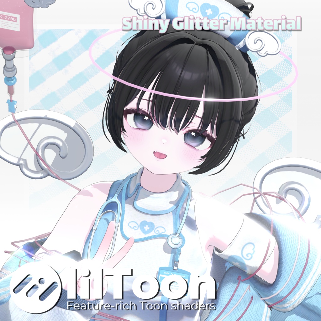 🍒 Shiny Glitter Material 🍒 【lilToon  Material Setting】