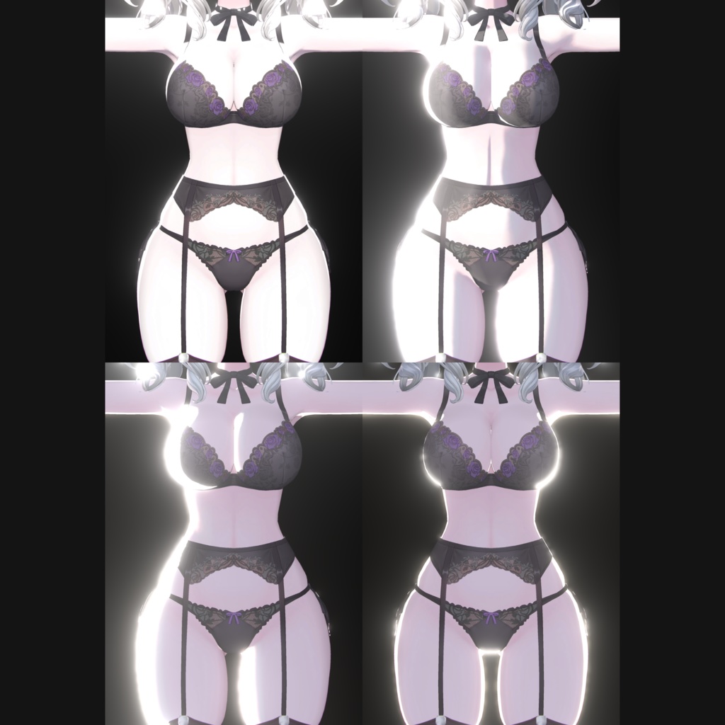 🍒 Shiny Glitter Material 🍒 【lilToon  Material Setting】