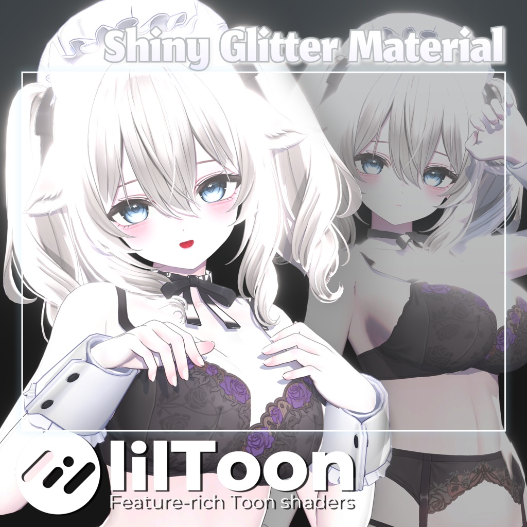 🍒 Shiny Glitter Material 🍒 【lilToon  Material Setting】