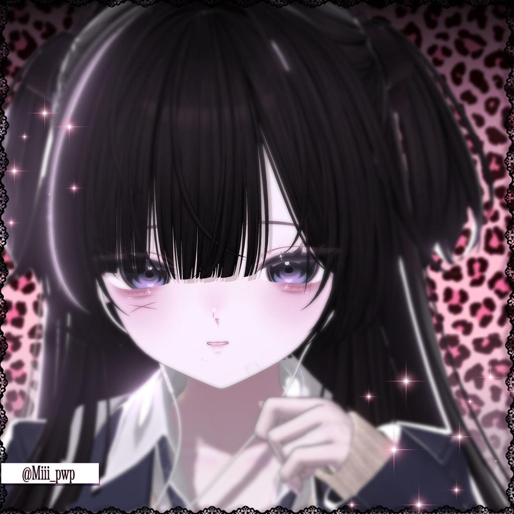 【しなの, Shinano】 Gloomy II Makeup & Eyes Texture + Face Blend Shape