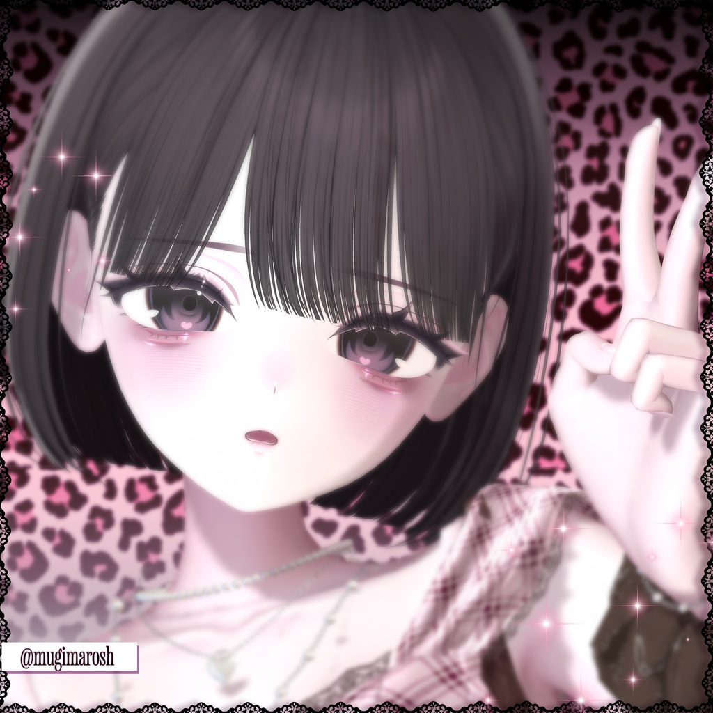 【しなの, Shinano】 Gloomy II Makeup & Eyes Texture + Face Blend Shape