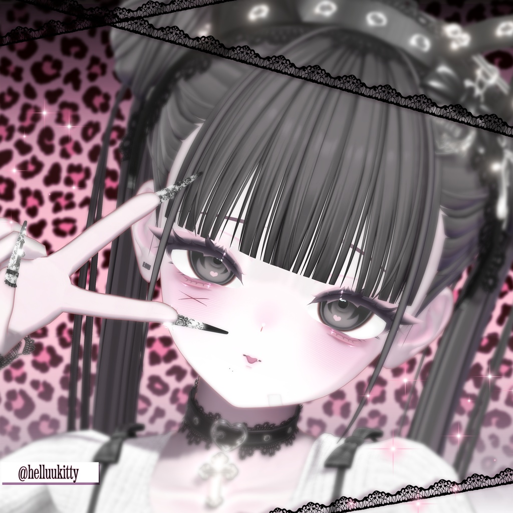 【しなの, Shinano】 Gloomy II Makeup & Eyes Texture + Face Blend Shape