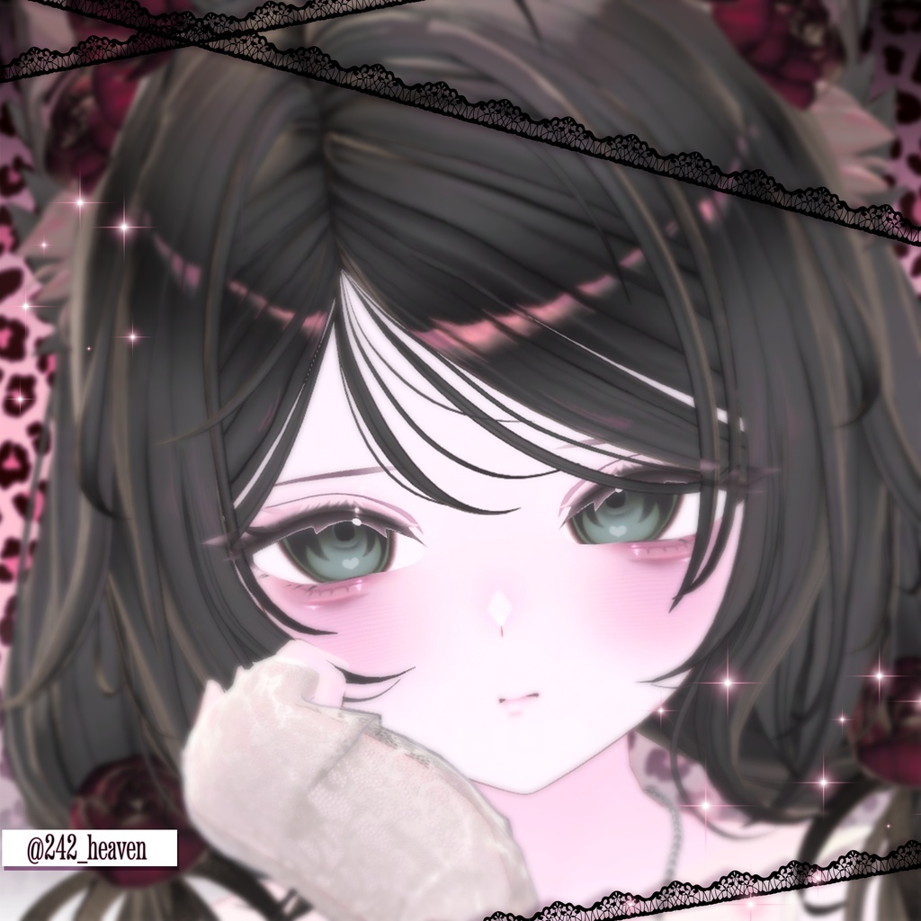 【しなの, Shinano】 Gloomy II Makeup & Eyes Texture + Face Blend Shape