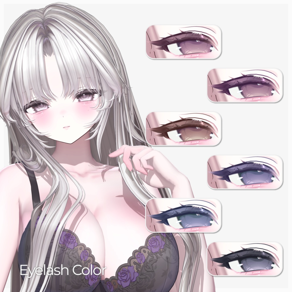 【ミルティナ, Milltina / クマリ, Kumaly】 Shiny Blossom II Makeup Texture