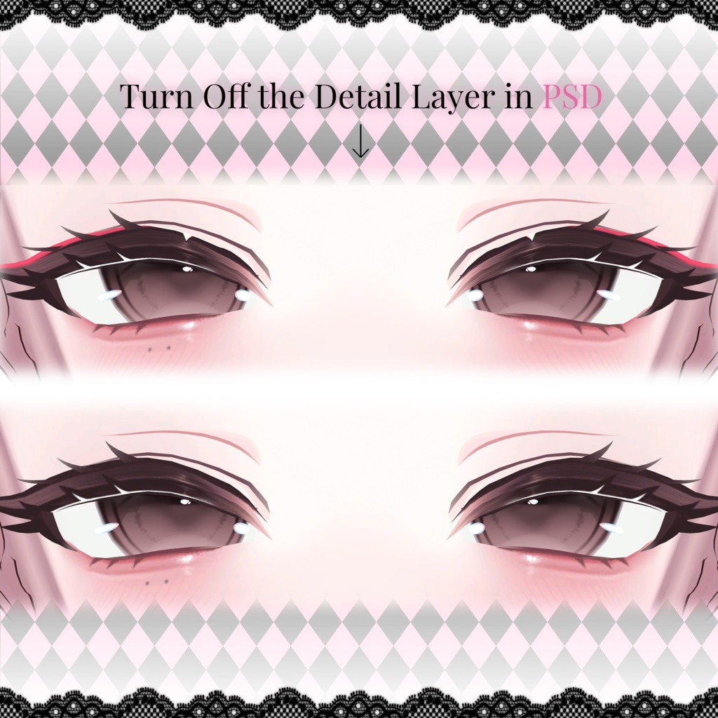 【ミルティナ, Milltina】 Facade Makeup・Eye・Body Texture + Blend Shape