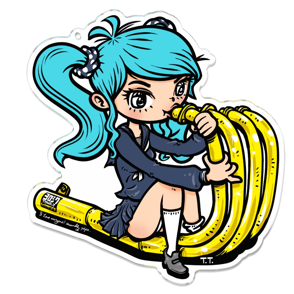 集合管アクリルキィホルダ。(I love everyone! "Assembly pipe".)