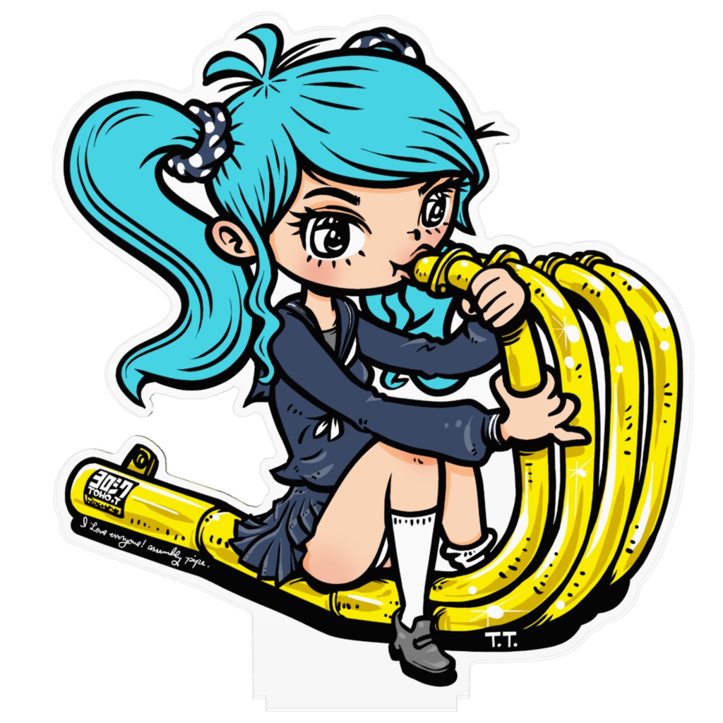 アクリルフィギュア。(I love everyone! "Assembly pipe".)