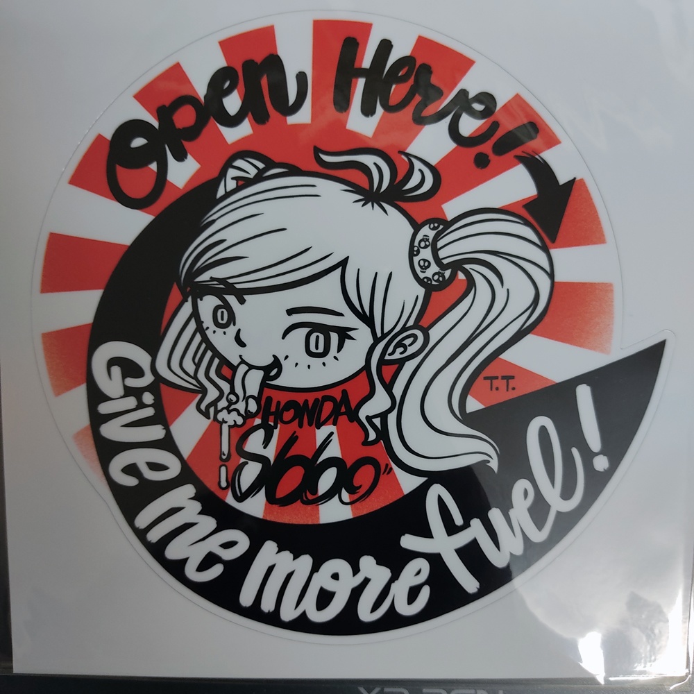 T.T.フューエルリッドステッカ HONDA S660専用タイプ。(ホワイトタイプ)