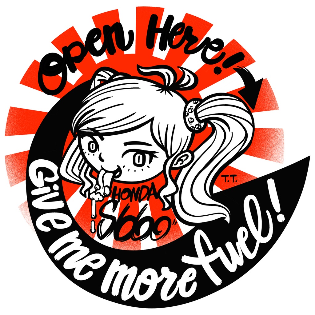 T.T.フューエルリッドステッカ。