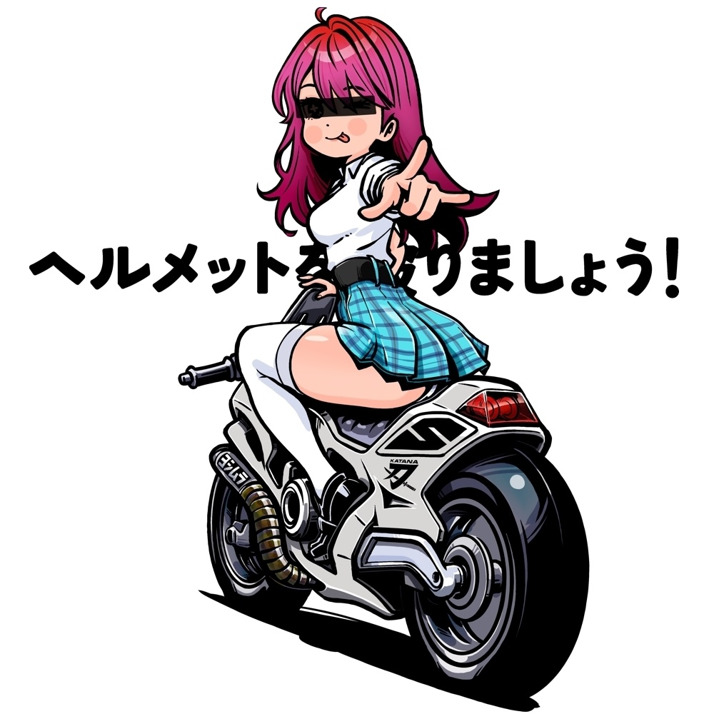 アニメキャラっぽいTシャツ-019(T-D)。