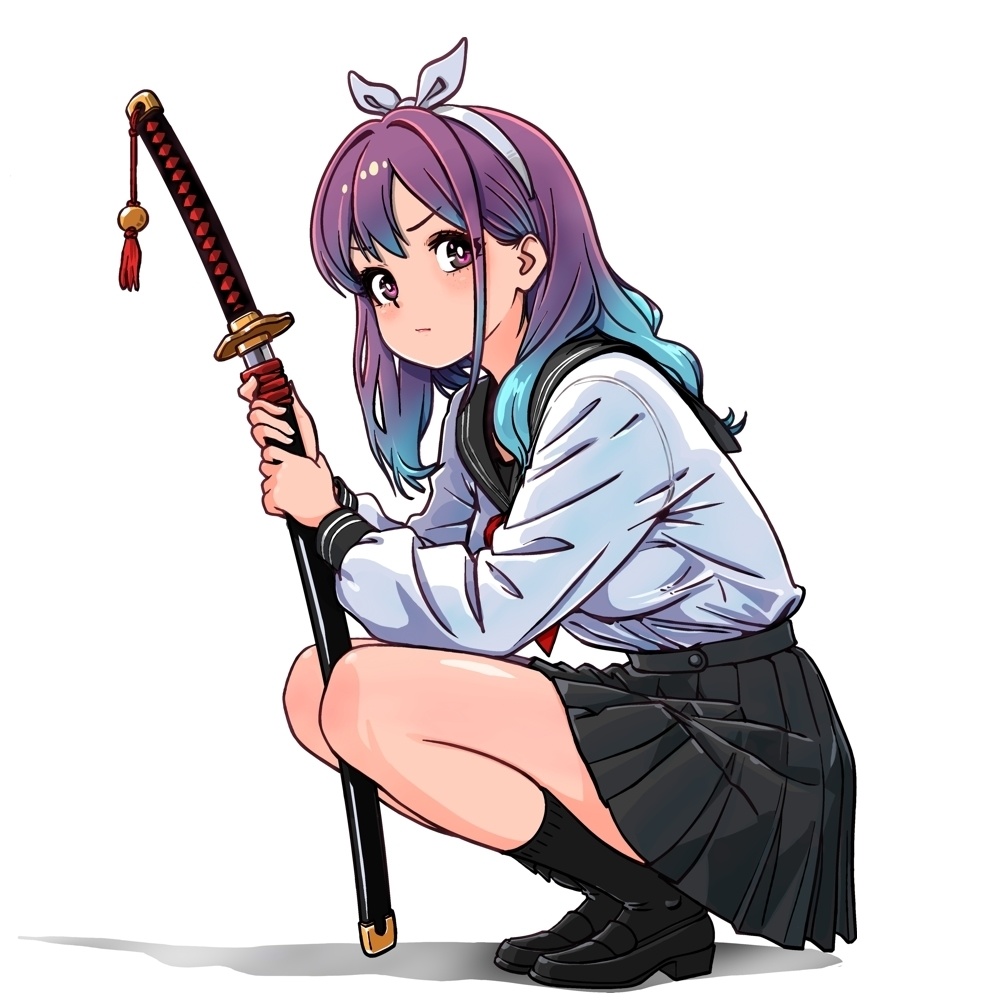 アニメキャラっぽいTシャツ-012(T-B)。