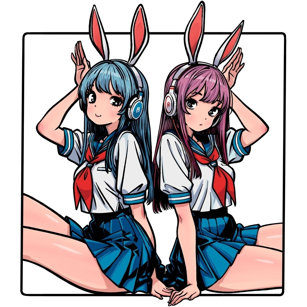 アニメキャラっぽいTシャツ-035。