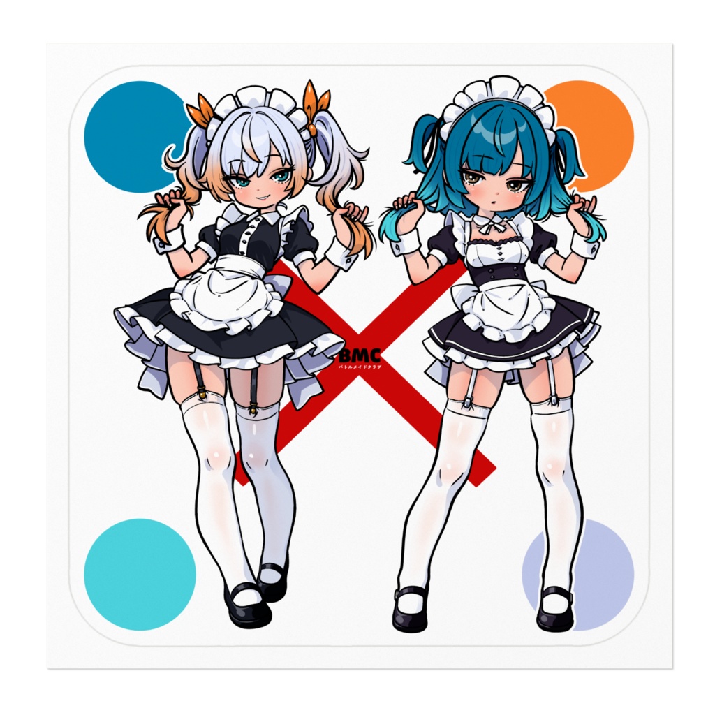 アニメキャラっぽいステッカー-018。