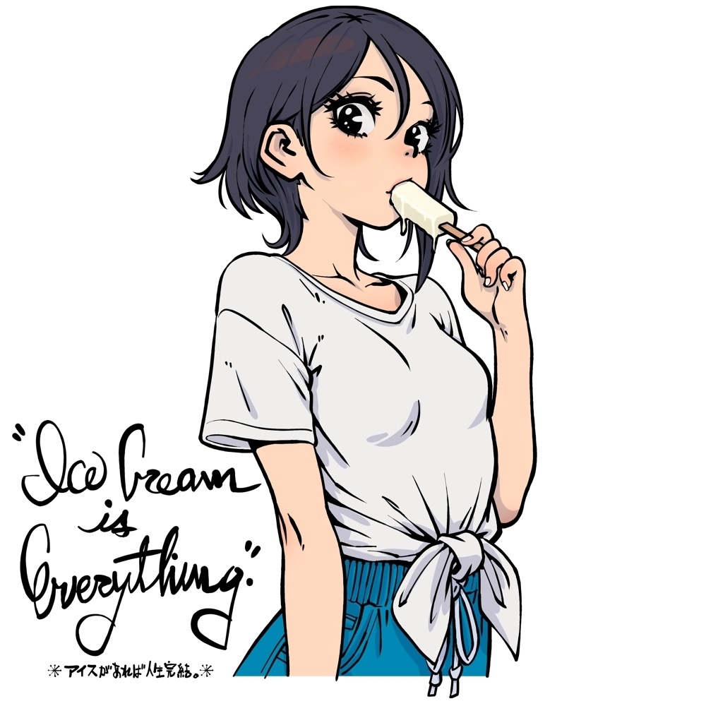 アニメキャラっぽいTシャツ-040-Type-A。