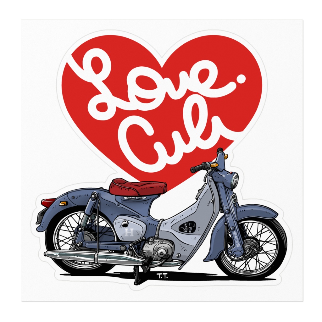 ステッカー・シール Love Cub みんな大好き!スーパーカブ。