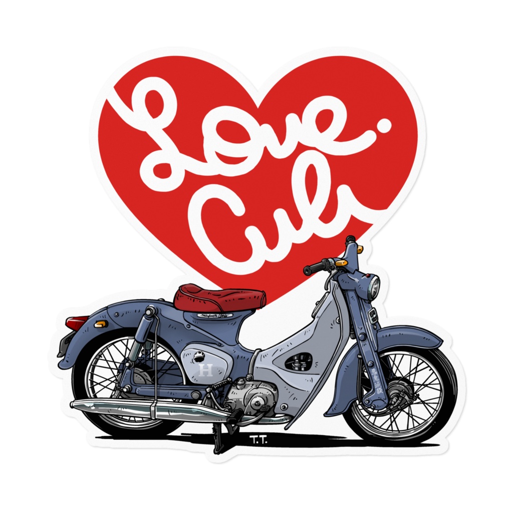 ステッカー・シール Love Cub みんな大好き！スーパーカブ。