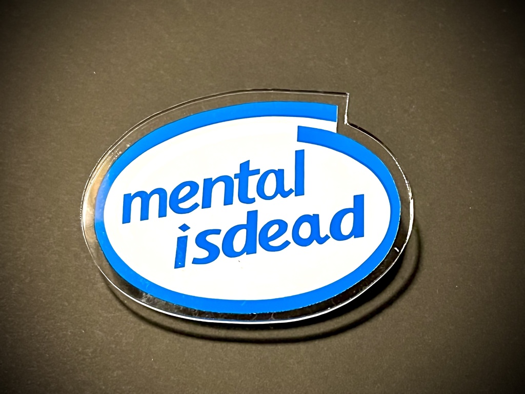 ﾒﾝﾀﾙｵﾜｯﾃﾙアクリルバッジ