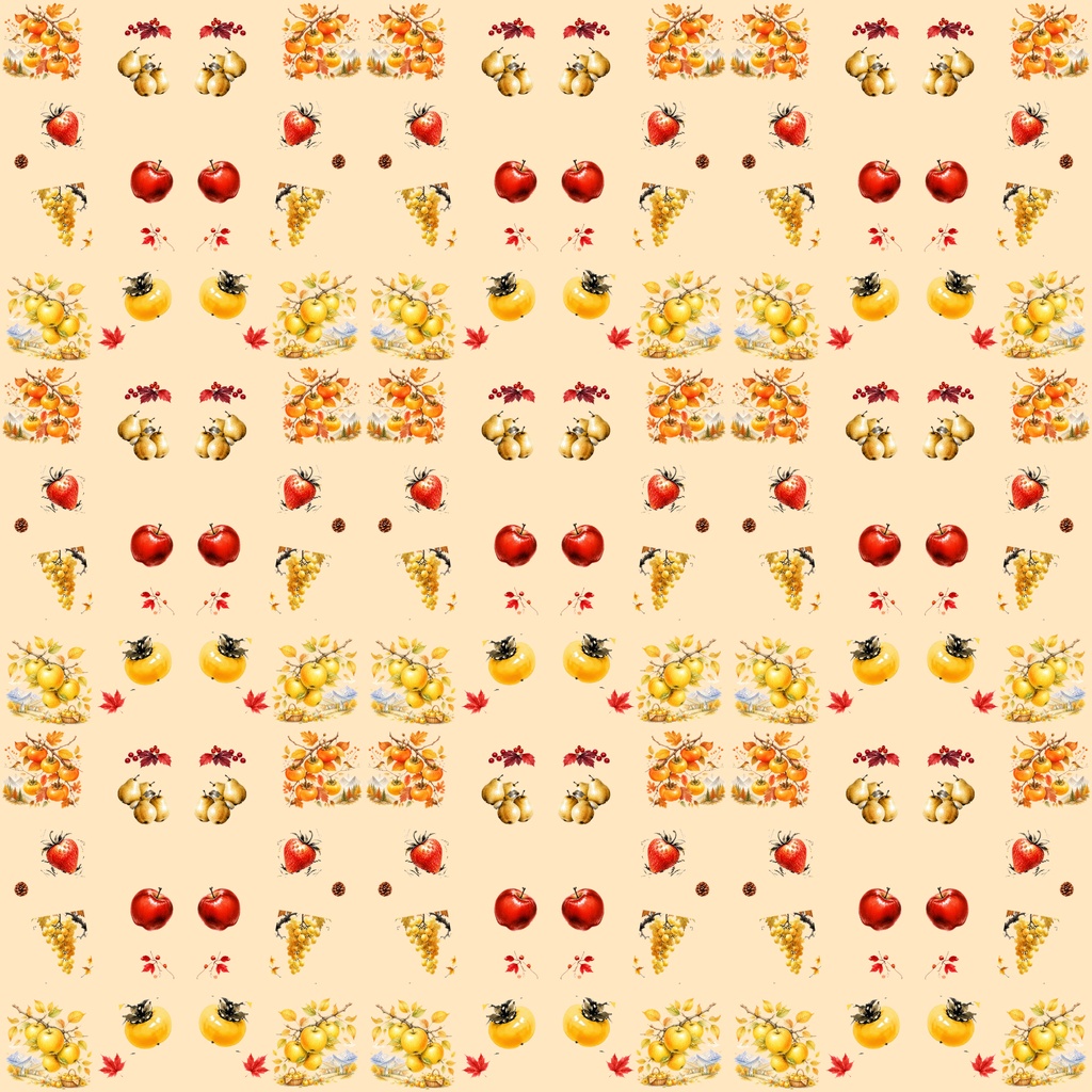 【デジタルペーパー】秋の味覚_美味しい果物 10枚セット|商用利用可・高解像度PNG