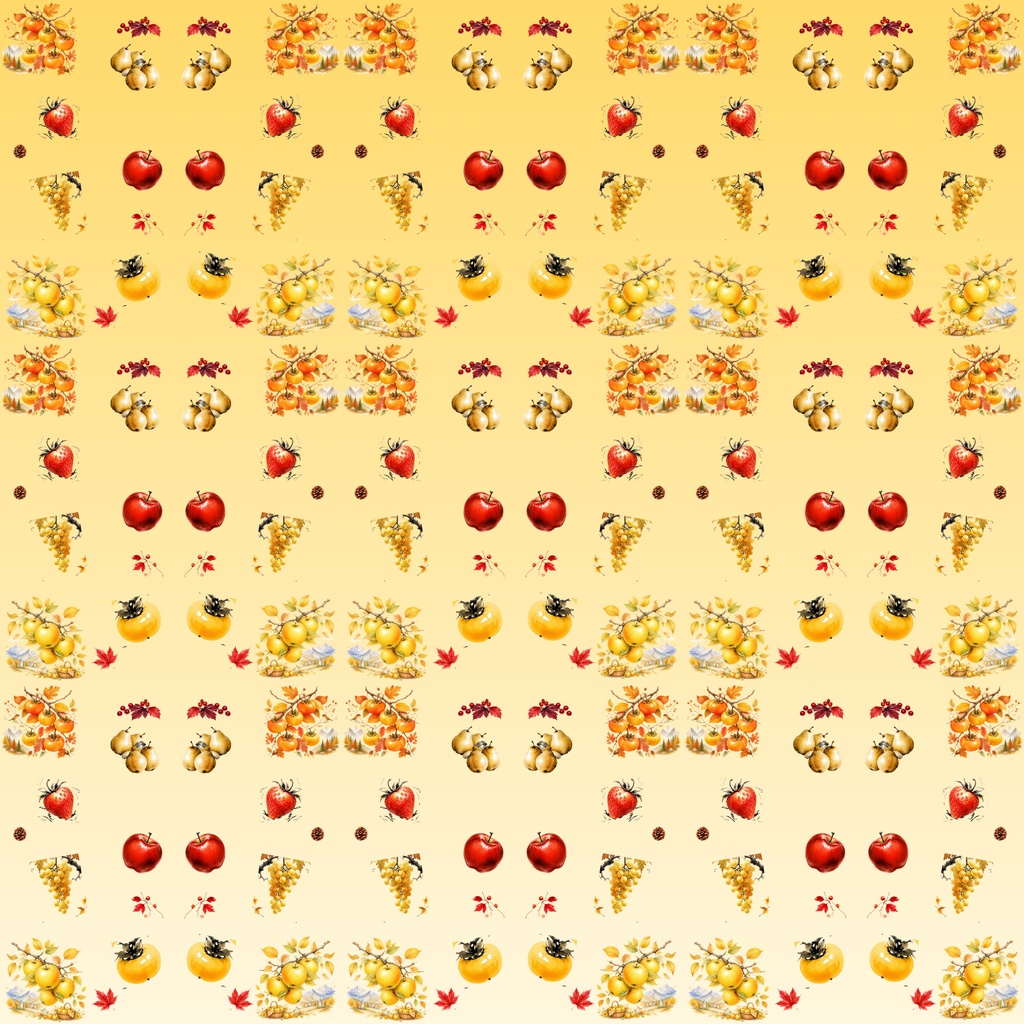 【デジタルペーパー】秋の味覚_美味しい果物 10枚セット|商用利用可・高解像度PNG