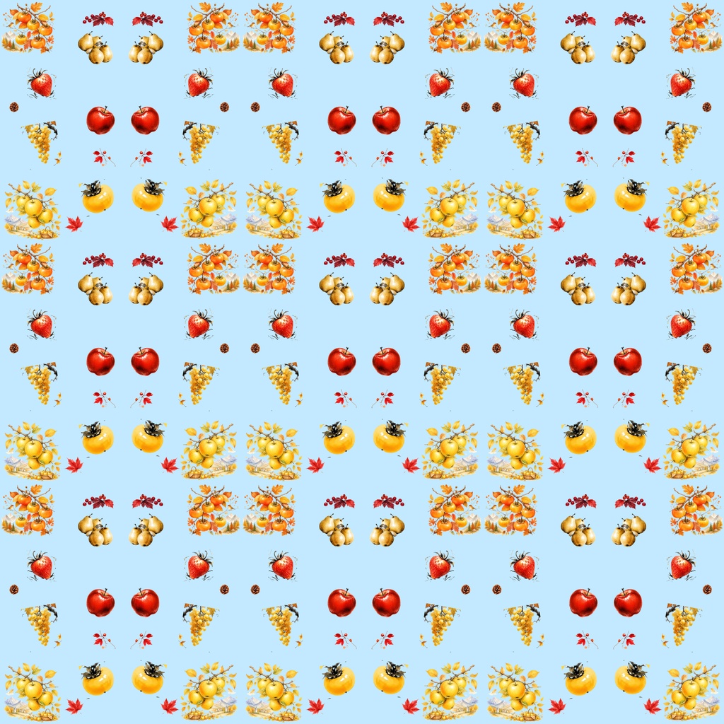【デジタルペーパー】秋の味覚_美味しい果物 10枚セット|商用利用可・高解像度PNG