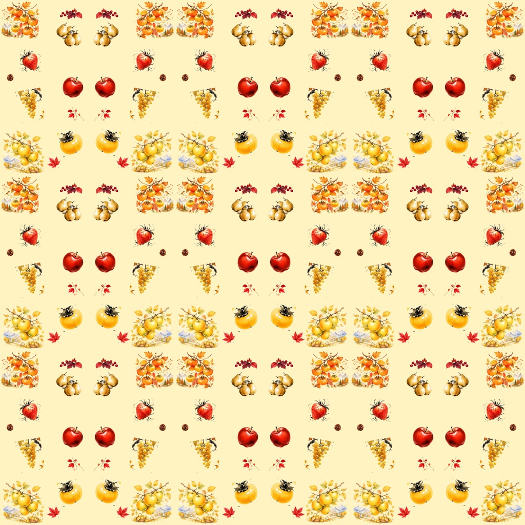 【デジタルペーパー】秋の味覚_美味しい果物 10枚セット|商用利用可・高解像度PNG