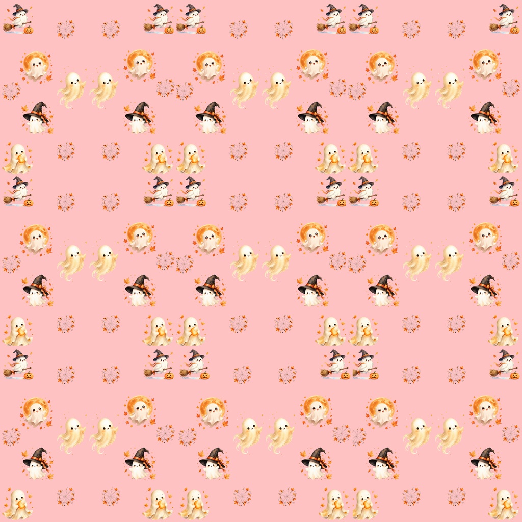 【デジタルペーパー】秋の素材_わいいハロウィン素材 10枚セット|商用利用可・高解像度PNG