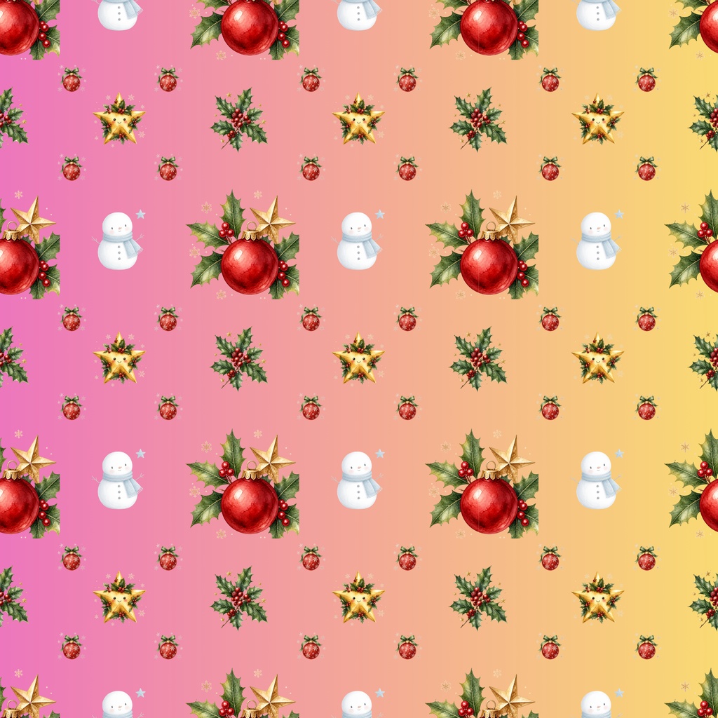 【デジタルペーパー】クリスマス柄 10枚セット|商用利用可・高解像度PNG