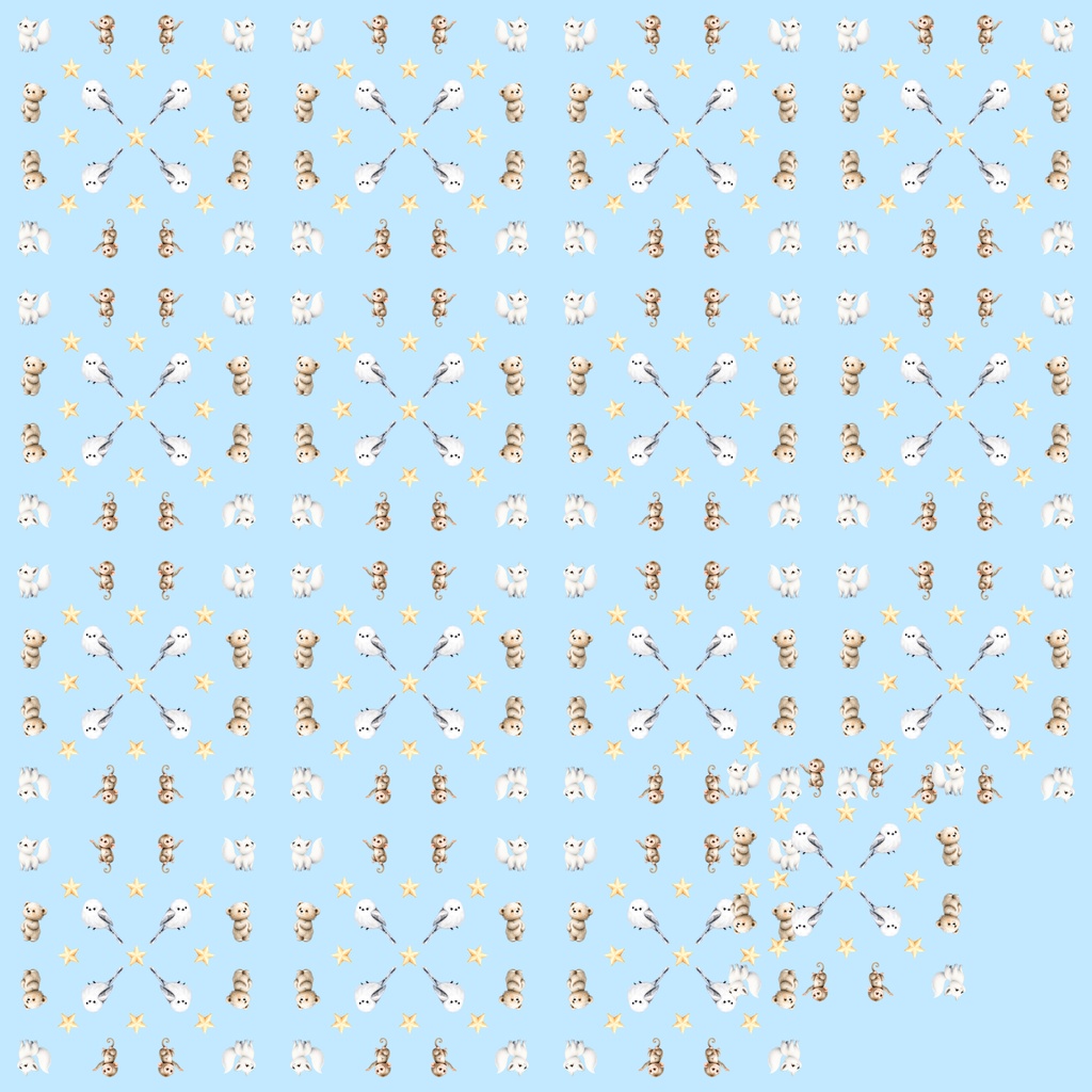 【デジタルペーパー】クリスマス_かわいい動物_ドット柄 15枚セット|商用利用可・高解像度PNG