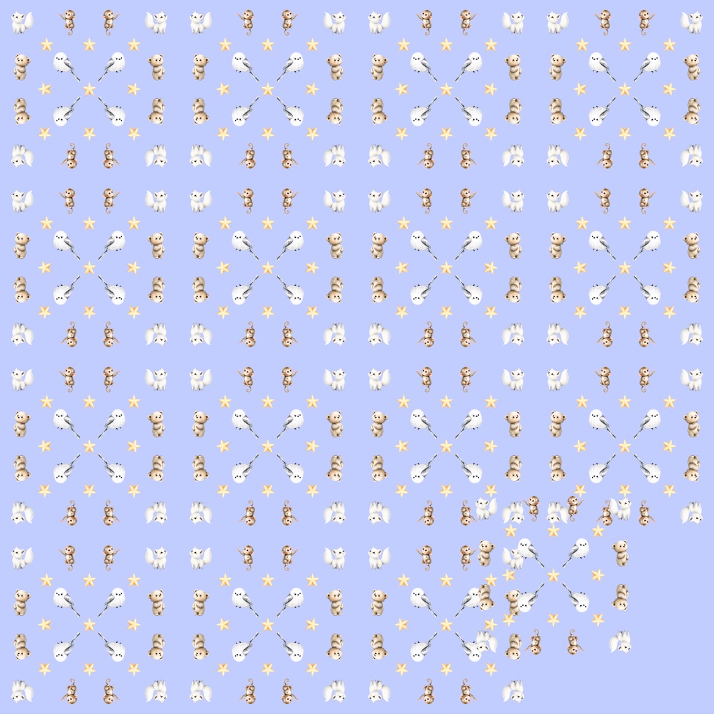【デジタルペーパー】クリスマス_かわいい動物_ドット柄 15枚セット|商用利用可・高解像度PNG