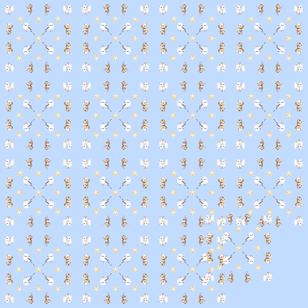 【デジタルペーパー】クリスマス_かわいい動物_ドット柄 15枚セット|商用利用可・高解像度PNG