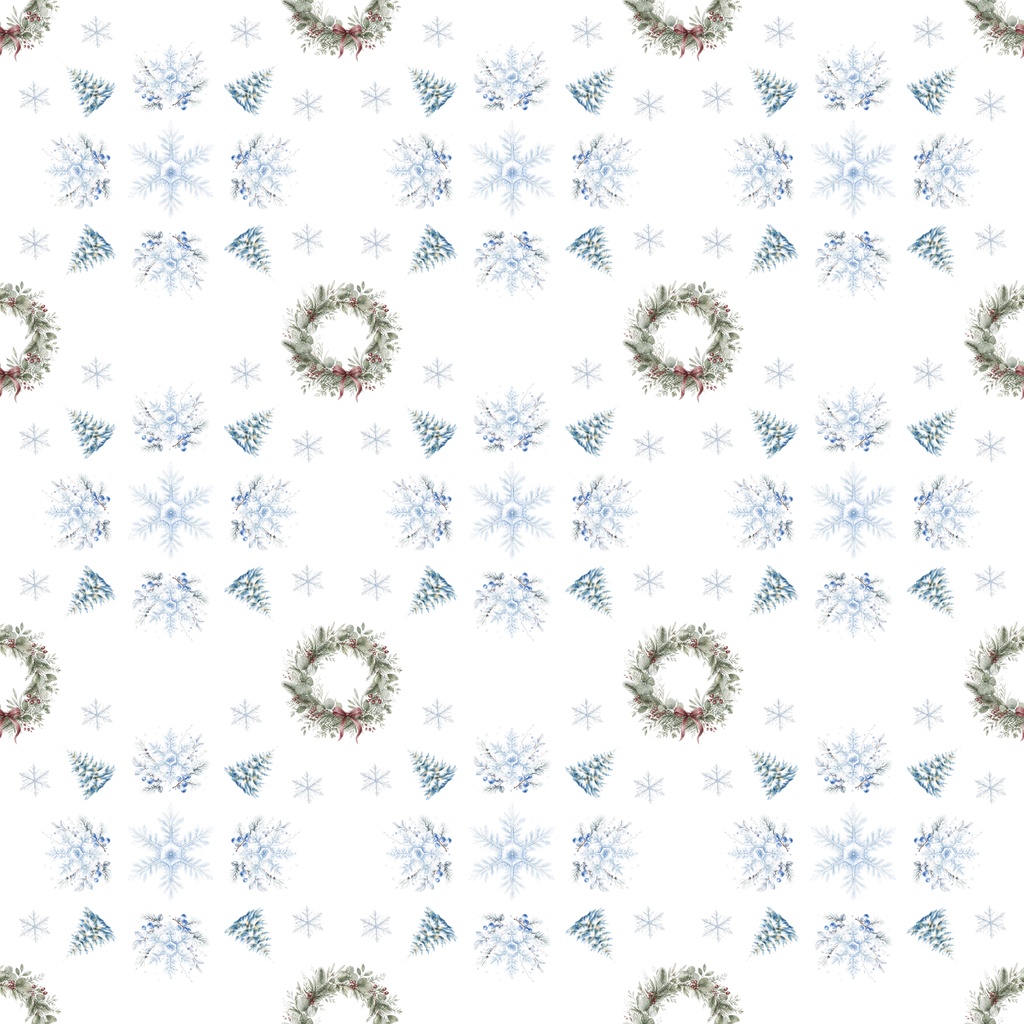【デジタルペーパー】クリスマス_雪_ 15枚セット|商用利用可・高解像度PNG