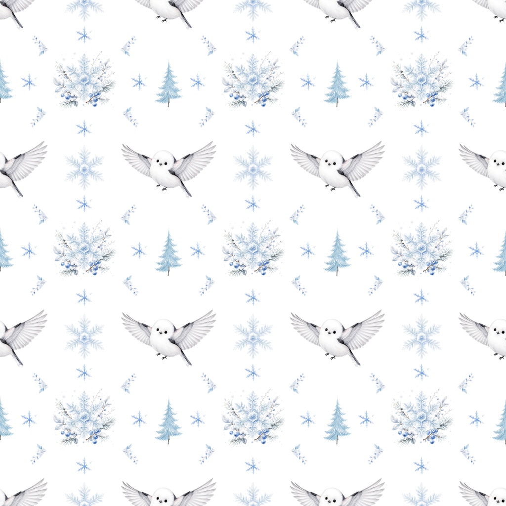 【デジタルペーパー】クリスマス_雪 15枚セット|商用利用可・高解像度PNG