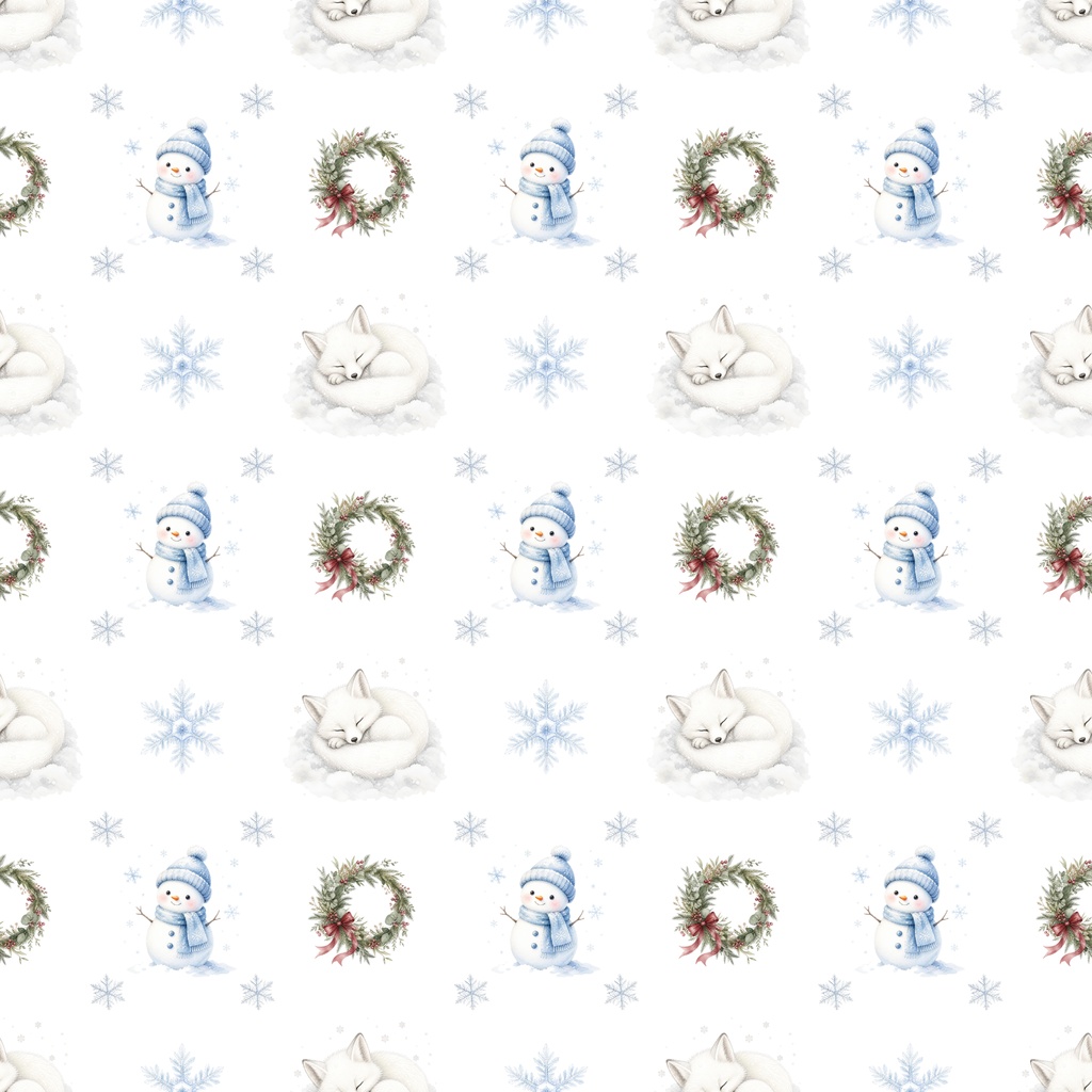 【デジタルペーパー】クリスマス_雪 15枚セット|商用利用可・高解像度PNG