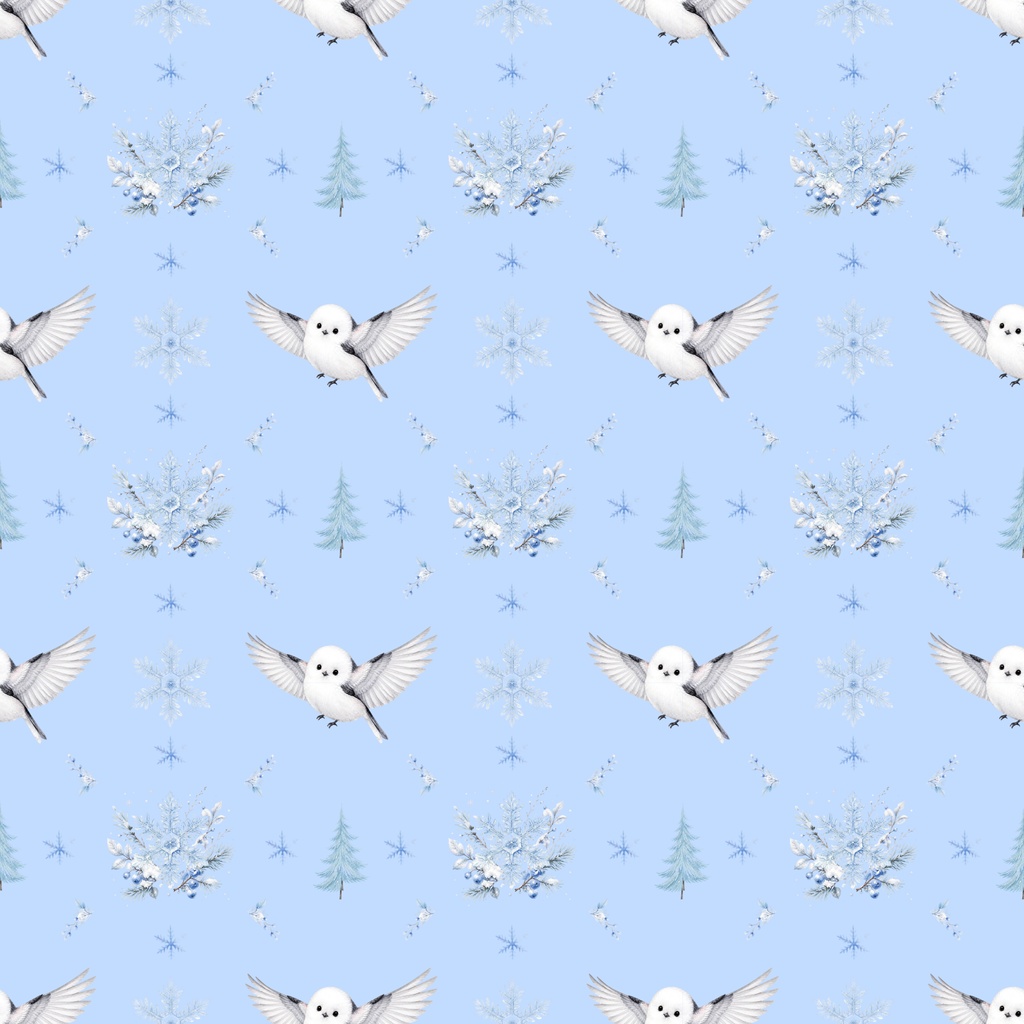 【デジタルペーパー】クリスマス_雪 15枚セット|商用利用可・高解像度PNG