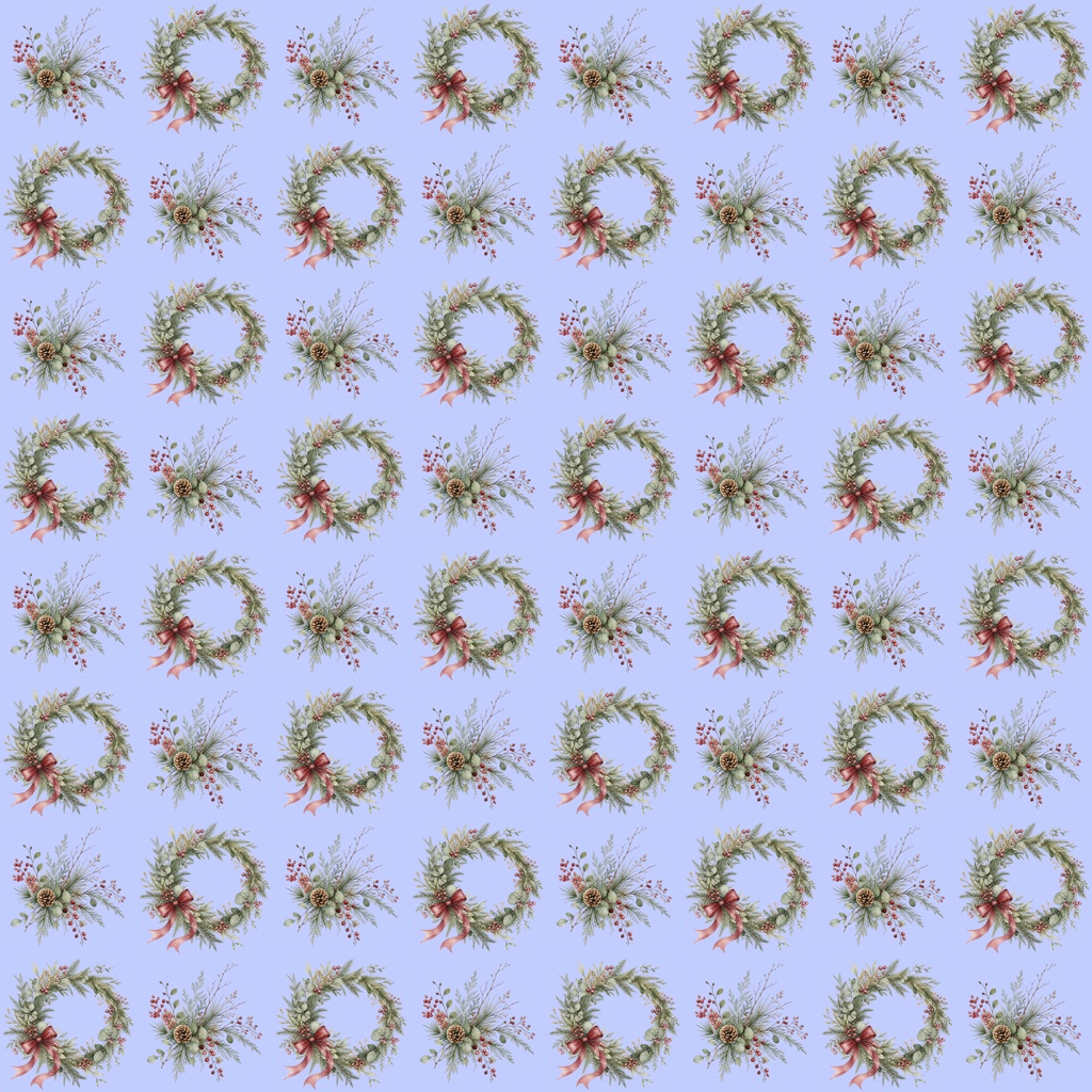 【デジタルペーパー】クリスマス_ドット柄_リーフ 15枚セット|商用利用可・高解像度PNG