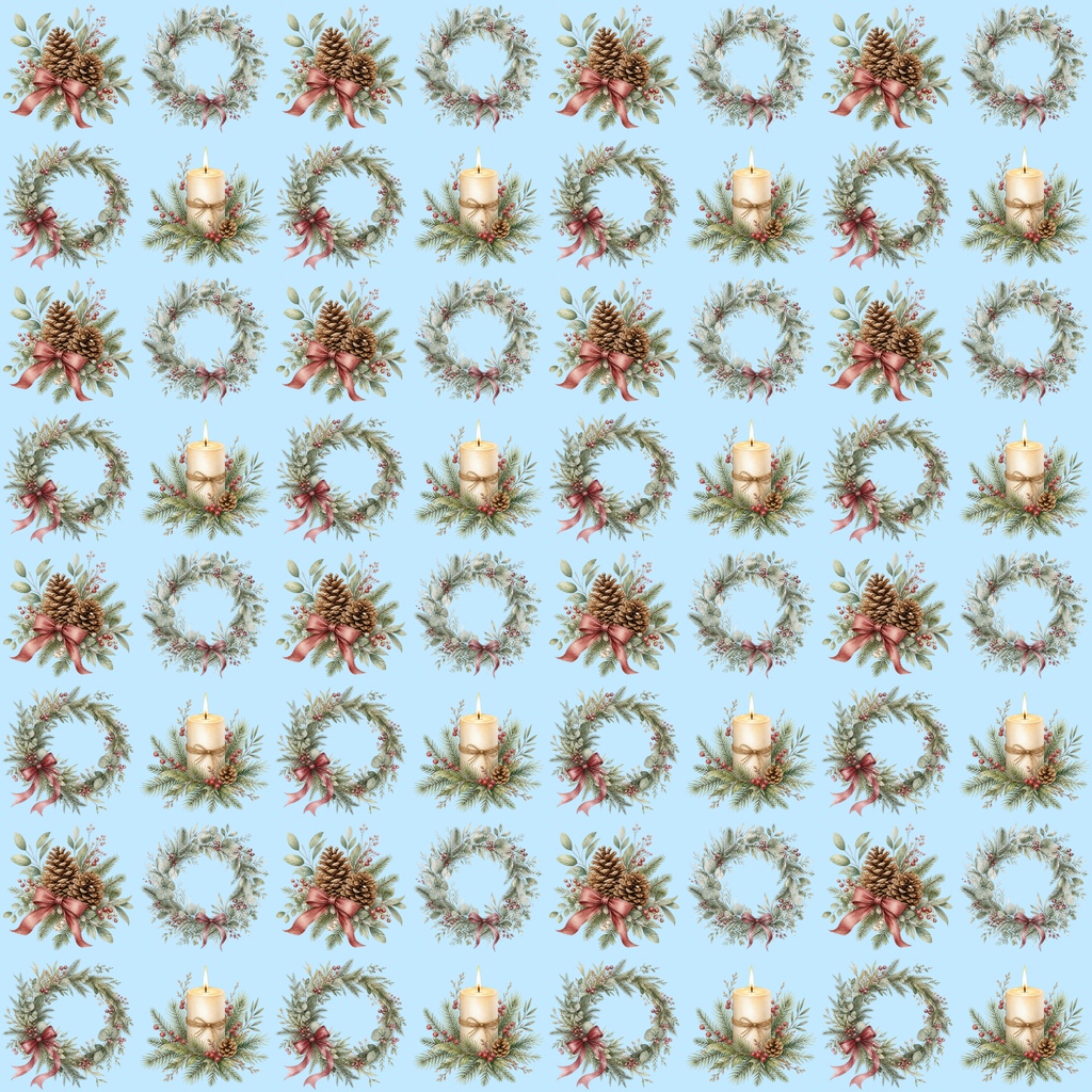 【デジタルペーパー】クリスマス_ワクワク飾り 30枚セット|商用利用可・高解像度PNG