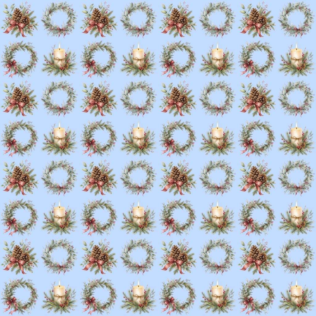 【デジタルペーパー】クリスマス_ワクワク飾り 30枚セット|商用利用可・高解像度PNG