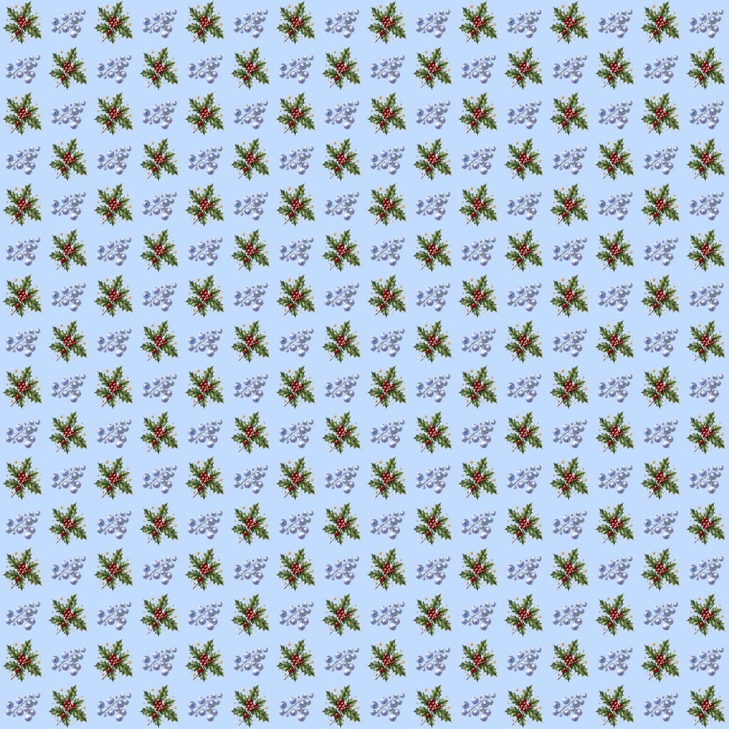 【デジタルペーパー】クリスマス_木の実詰め合せセット 30枚セット|商用利用可・高解像度PNG