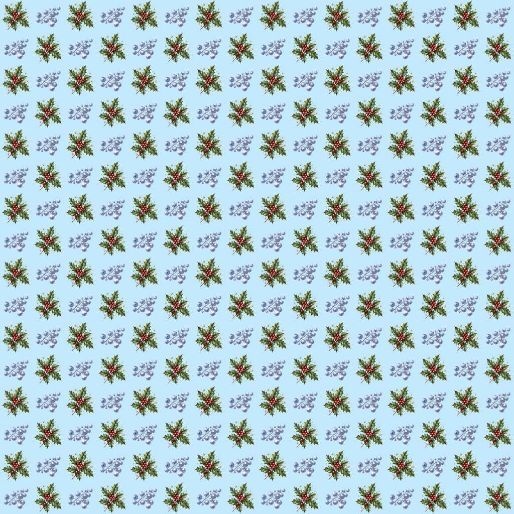 【デジタルペーパー】クリスマス_木の実詰め合せセット 30枚セット|商用利用可・高解像度PNG