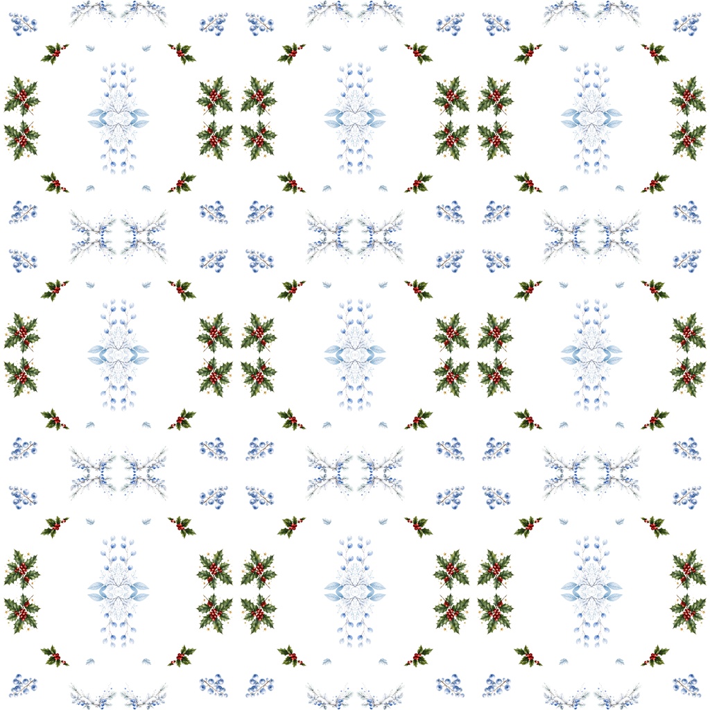 【デジタルペーパー】クリスマス_木の実詰め合せセット 30枚セット|商用利用可・高解像度PNG