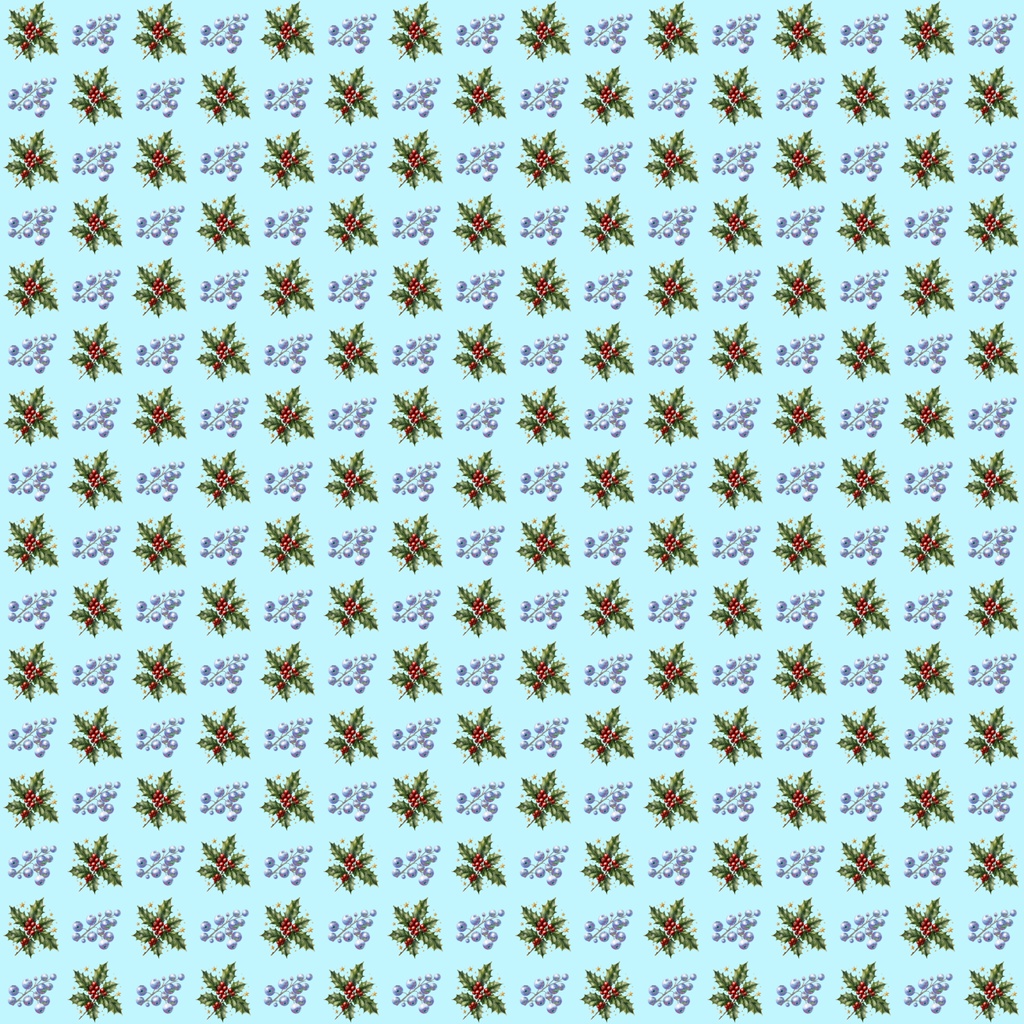 【デジタルペーパー】クリスマス_木の実詰め合せセット 30枚セット|商用利用可・高解像度PNG
