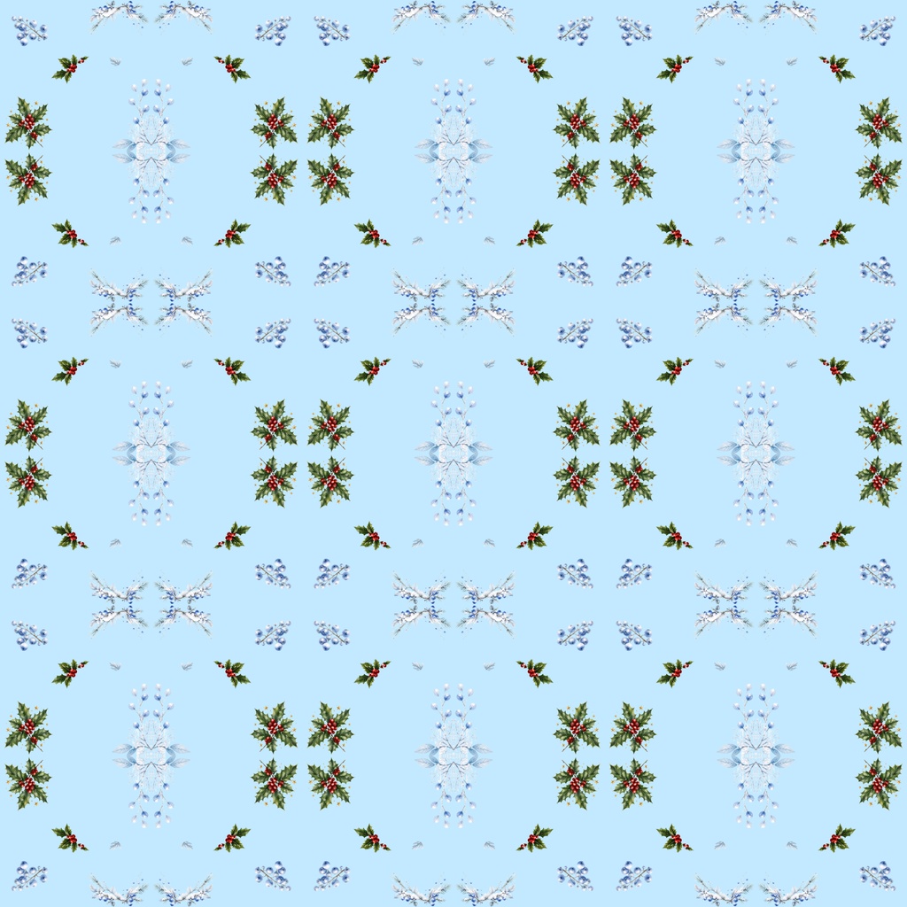 【デジタルペーパー】クリスマス_木の実詰め合せセット 30枚セット|商用利用可・高解像度PNG