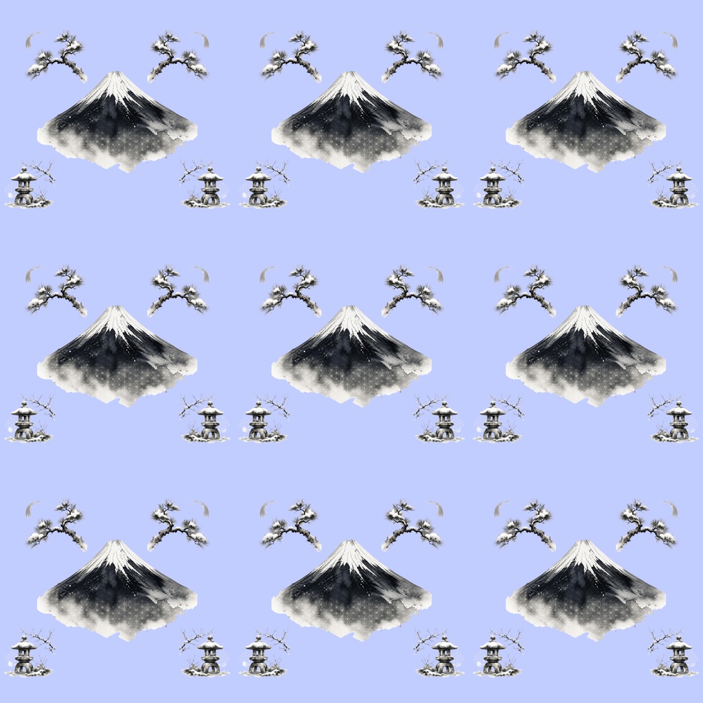 【デジタルペーパー】和柄_富士山_詰め合せセット 30枚セット|商用利用可・高解像度PNG