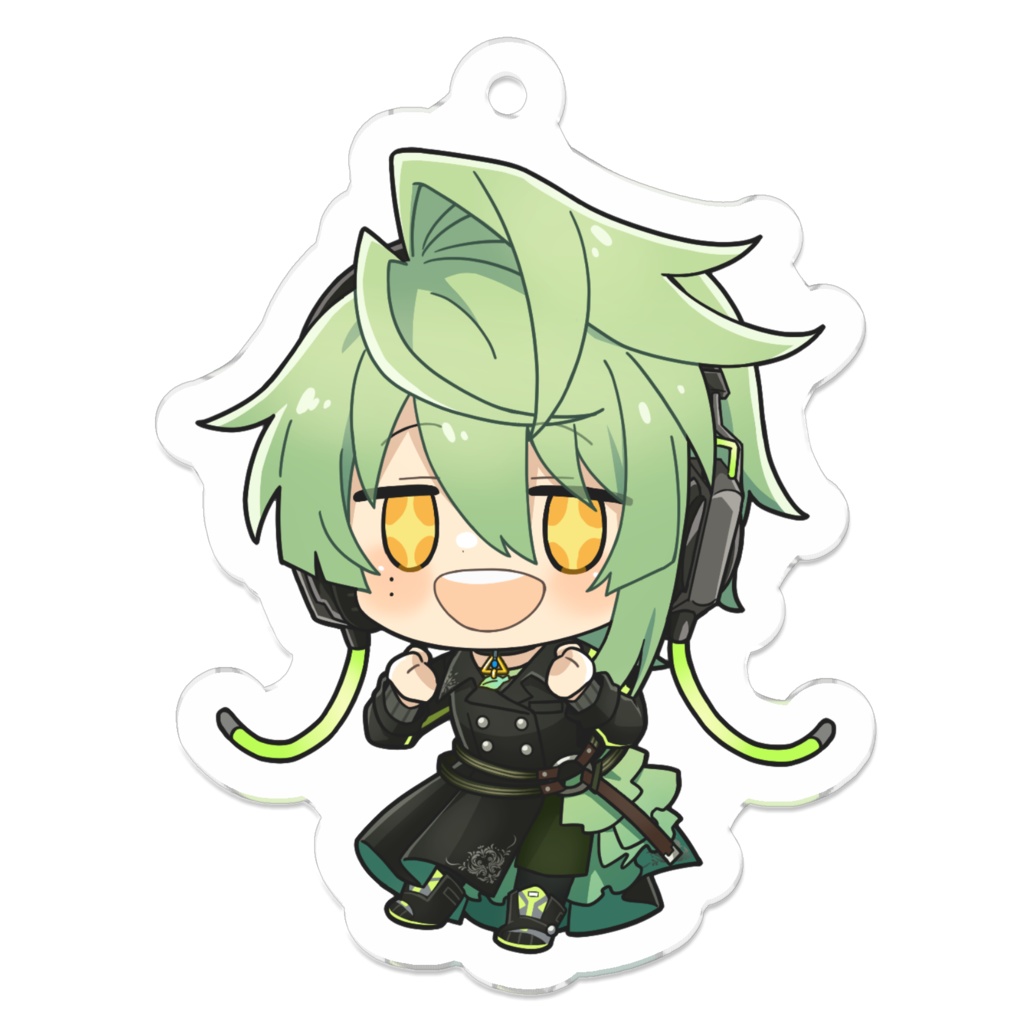 茶柱ノキ　アクリルキーホルダー（表情１）